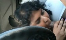 Fat Indian Gives A Blowjob In The Car