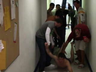 Straight college amateurs humiliated in frat