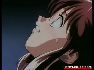 Captive hentai gets hard drilled by tentacles