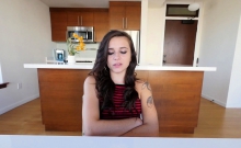 Sis Kharlie Stone Gets Wet Near Her Stepbro