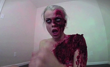 Horny zombie gets her fill of cock and jizz