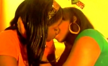 Black girls kissing