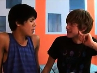 Beautiful ebony and ivory twinks make love