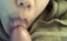 Asian Japanese Girlfriend Cum Facial Blowjob