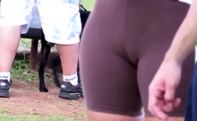 Sdruws2 - Two Big Cameltoes In Public Park