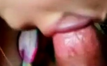 She Sucks Her Man Till He Cum In Her Mouth - Homemade