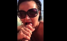 Hot Public Blowjob With Cum