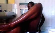 Young Black Amateur Girls Having Lesbian Sex In The Toilets