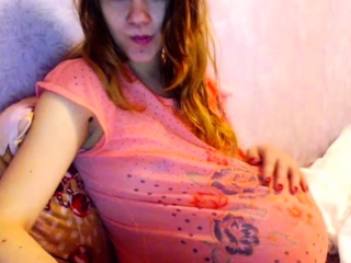 Pregnant Redhead Webcam Masturbation