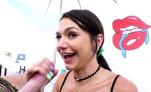 SWALLOWED Fucking Mia Kay's pretty mouth