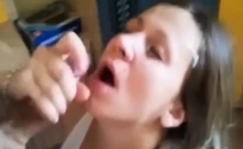 Amateur Handjob Facial Compilation