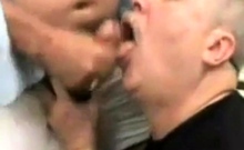 Moustache Daddy Sucking Cock Eating Cum