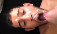 Arab Boy Take The Full Load Of Daddys Cum..