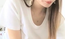 Pretty Japanese teen solo masturbation Uncensored