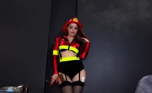 Kira Star – Firefighter Cigar Smoking