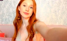 Awesome Teen With Big Boobs Dildo Masturbation