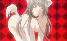 Chained Hentai Dripping Wax In Her Ass And Assfucking