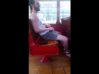 Str8 guy stroke in bus