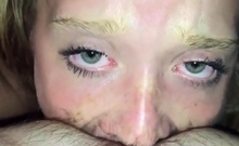 Freundin lutscht haarigen Schwanz und Arschloch!