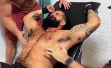 Strapped Hunk Eddie Receives Tickling From Clay T