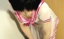 Asian Crossdresser Mikazuki Masturbates