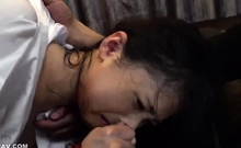 Amateur Asian Lady blowjobs and jerking