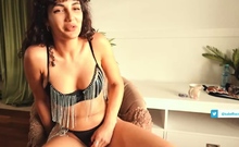 Brunette Solo Webcam Masturbation