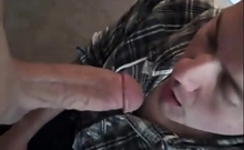 Big Cock Blowjob Leads to a Mouthful of Cum for Twink