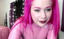 Amateur striptease and Solo masturbation