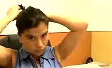 Madura Latina Se Masturba En La Oficina Por Webcam