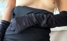 Sexy small titted brunette Judy C