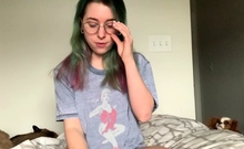 Close up amateur masturbating solo