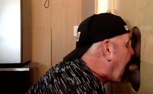 cumloving Moustache amateur blowjob