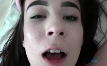 Euro amateur teen creampie