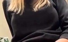Stacked brunette goes solo toys and masturbation