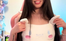 Solo booty assed babe ass toying masturbation in hi def