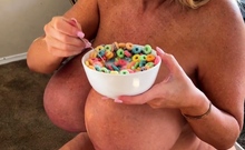 Two big tit blonde babes fucking a big