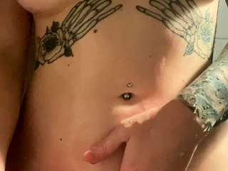 Amateur striptease and Solo masturbation