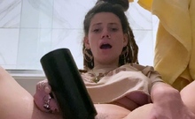 Girls Out West Amateur Double Toy Masturbation