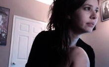 Sexy teen ebony solo toy masturbation