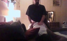 Verbal White Thug Spunks Black Crossdresser's Face