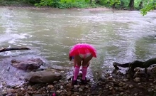 Kaley: Upskirt At River