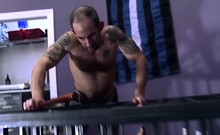 Dom Daddy Cage Trains His Horny Pup