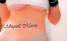 Cute blonde with big boobs solo