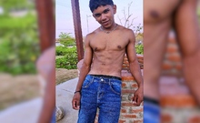 Super cute latino boy with abs and big dick
