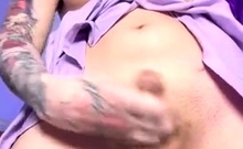 Alt Sandra Lamp Strips And Masturbates