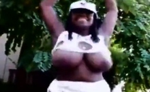 Big-titted African Apoline From France